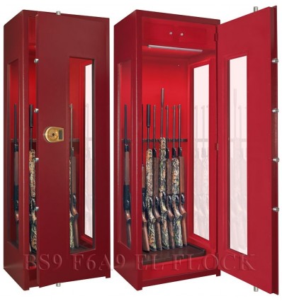 Сейф Gunsafe BS9 F6A9 El Flock с бронестёклами и подсветкой