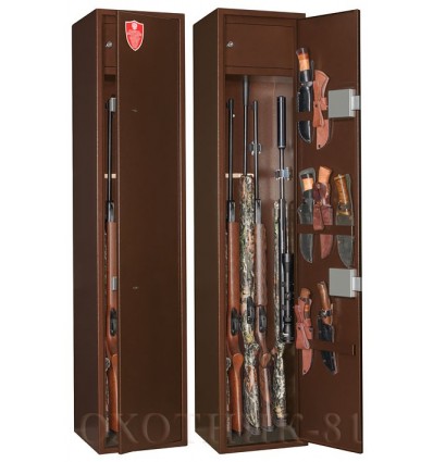 Металлический шкаф для хранения оружия Охотник-61
