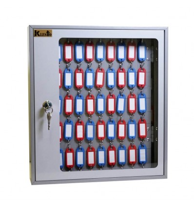 Шкаф для ключей Klesto SKB-102 на 102 ключа, серый, металл/стекл